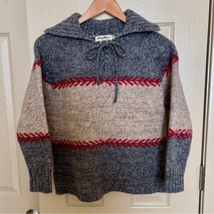 Eddie Bauer Vintage 100% Lambswool Pullover Sweater - size S-M